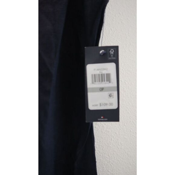 Tommy Hilfiger Petite Sz 0 (XXS) Blue/Pink Colorblocked Linen Shift Dress $109 - Picture 4 of 10